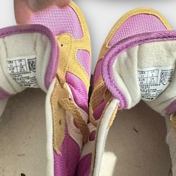 Saucony Shadow Original Sneakers Women's 11 Beige Pink New Collection - Picture 8 of 13